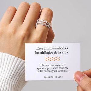 Anillo Altibajos de Plata 925
