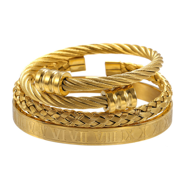 Brazaletes Brabant Steel Clasp Trio