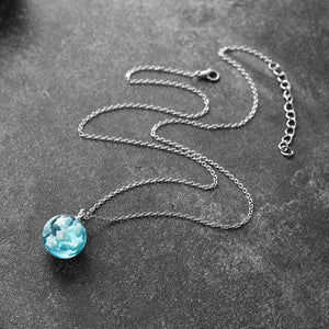 Collar Cielo Azul Con Nubes