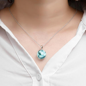 Collar Cielo Azul Con Nubes